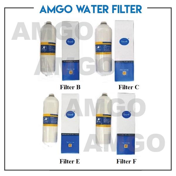 AMGO Daiwaki Diamond G1500 Water Filter Cartridge (4 Cartridge Set)