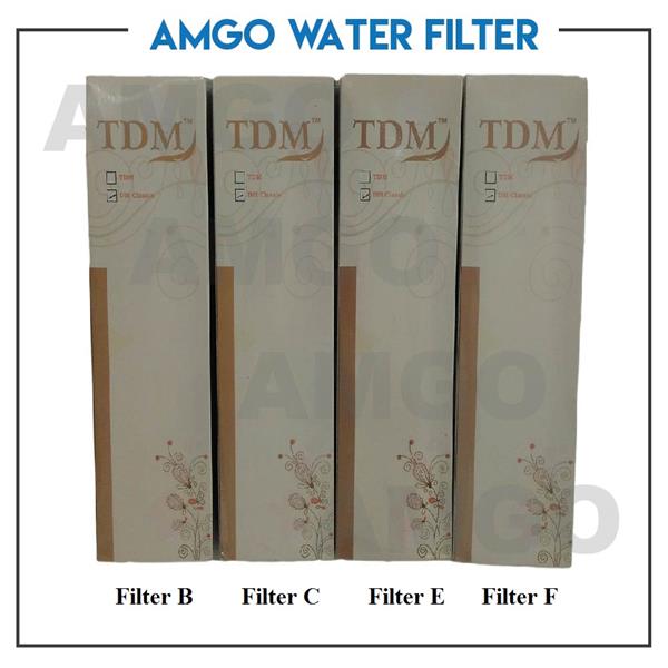 AMGO Diamond Classic Water Filter Cartridge Set (4 Cartridge Set)