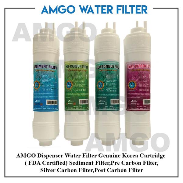 AMGO Dispenser Water Filter Genuine Korea Cartridge ( FDA Certified)