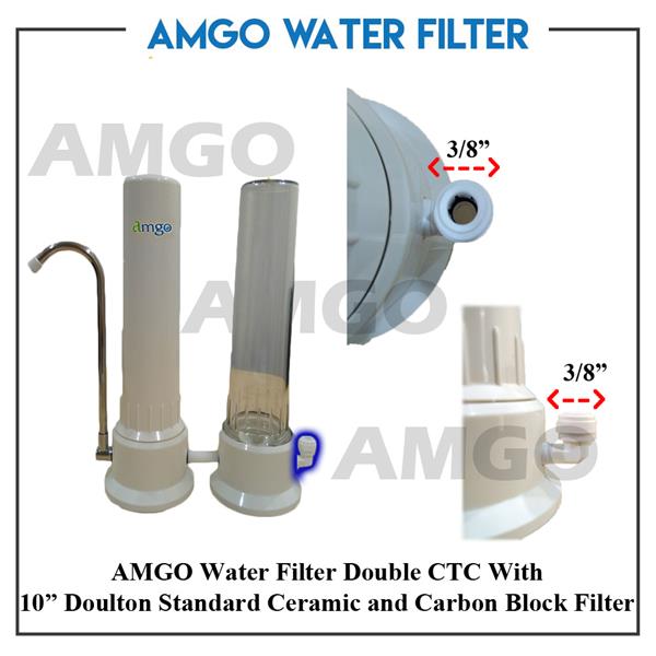 AMGO Double CTC Ceramic Housing With Doulton Standard 10" Short Mount 