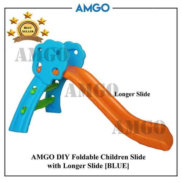 AMGO Foldable Kids Slide Playing Baby Safety Playground Kindergarden