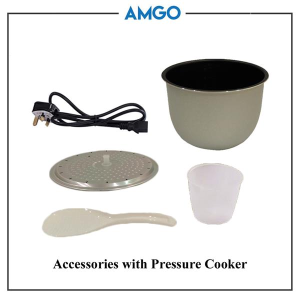 AMGO SH-80S Electric Pressure Cooker 4L [8 Cooking Programs](800W)