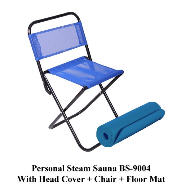 AMGO Steam Sauna 9004 With Head Cover + Chair + Floor Mat