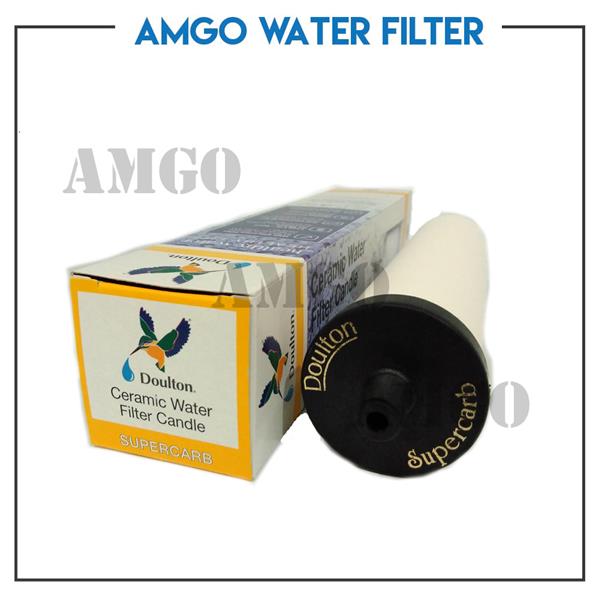 AMGO Water Filter Housing With Doulton Ceramic SuperCarb 10” Short