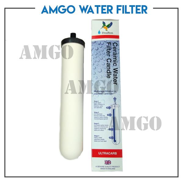 AMGO Water Filter Housing With Doulton UltraCarb 10" Short Mount Set