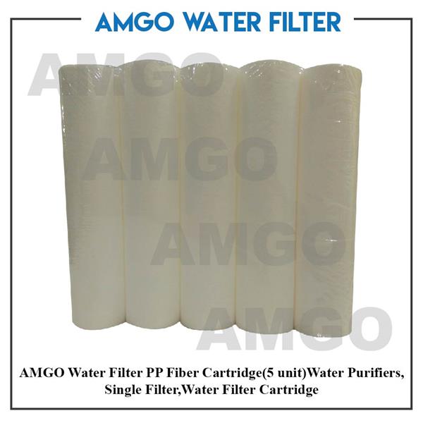 AMGO WATER FILTER PP CARTRIDGE FILTER REFILL 5 MICRONS 5PCS PACK