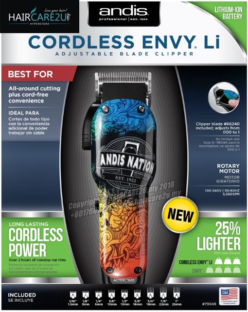 andis nation cordless envy li