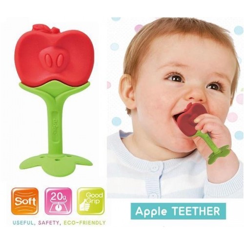 Ange Mom Fruit Teether With Clip - Apple