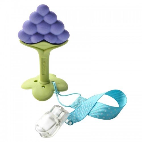 Ange Mom Fruit Teether With Clip - Grape
