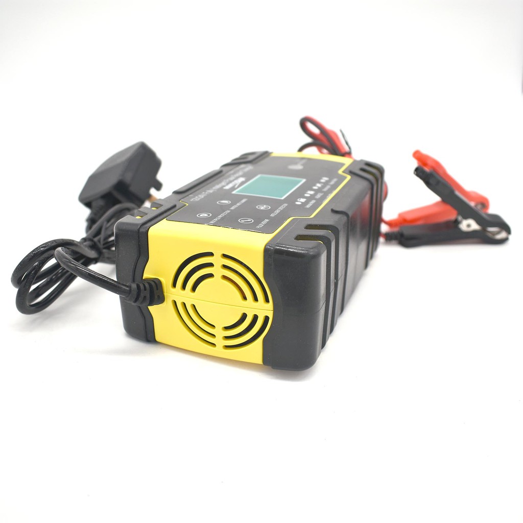 ANHTCzyx Car Battery Charger 12 24V 8A LCD Automatic Intelligent Pulse