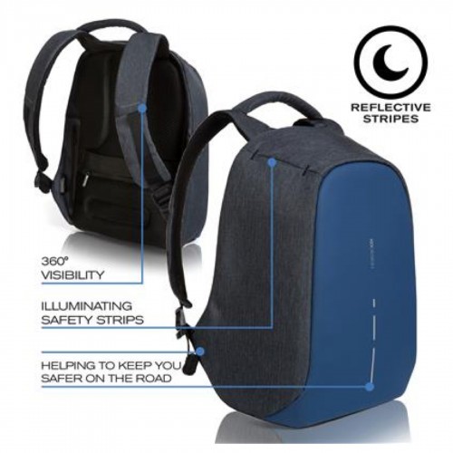 Anti Theft Cut Proof Backpack (Diver Blue)