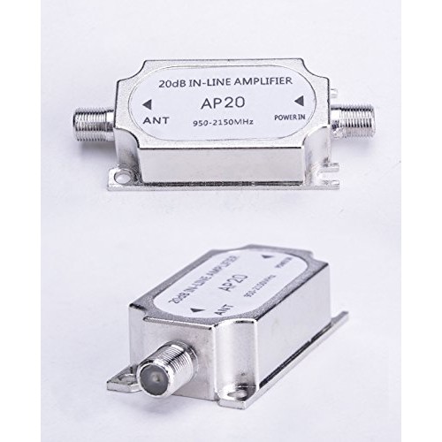 AP20 20dB Gain Satellite Inline Amplifier 950-2150MHZ Signal Ampifier Booster