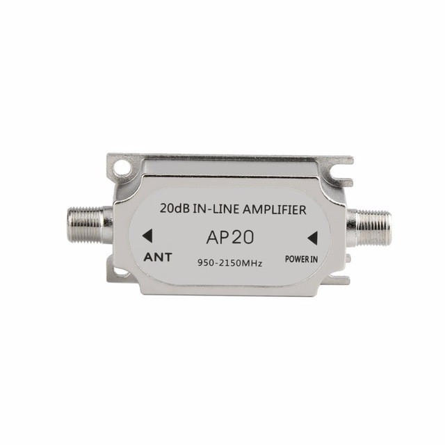 AP20 20dB Gain Satellite Inline Amplifier 950-2150MHZ Signal Ampifier Booster