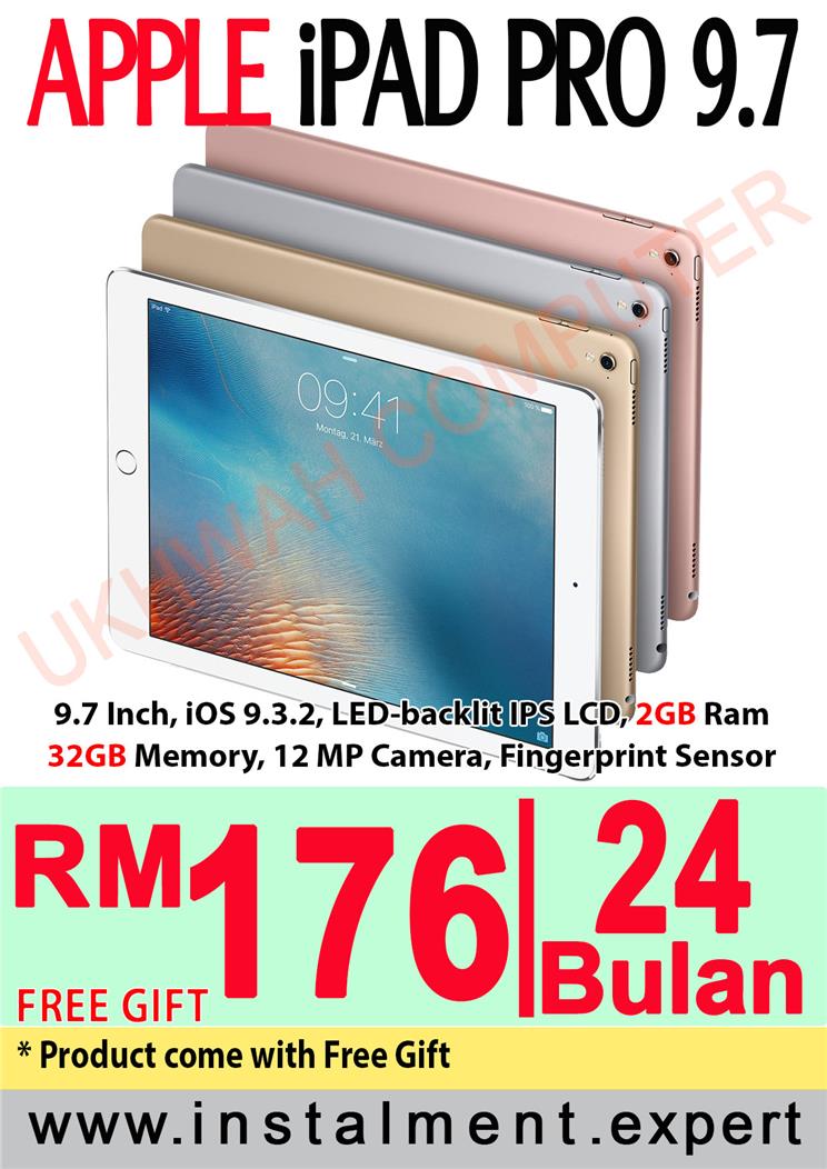 Apple iPad Pro 9.7" 32GB Harga Ansura (end 6/4/2017 1:09 PM)