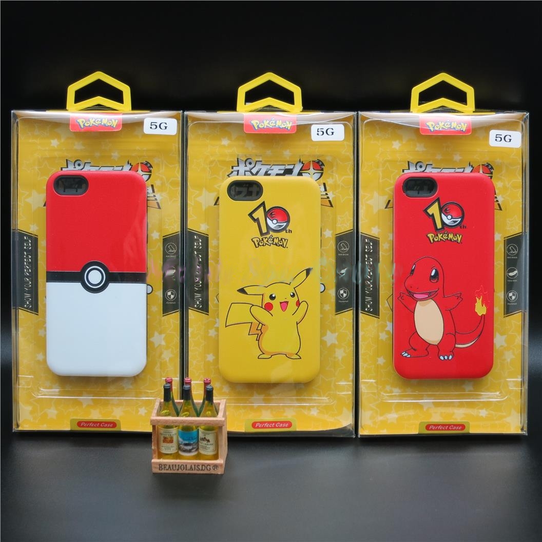 Apple iPhone 5 6 6s Plus Samsung Note 5 Pokemon Go Pikachu Case Casing