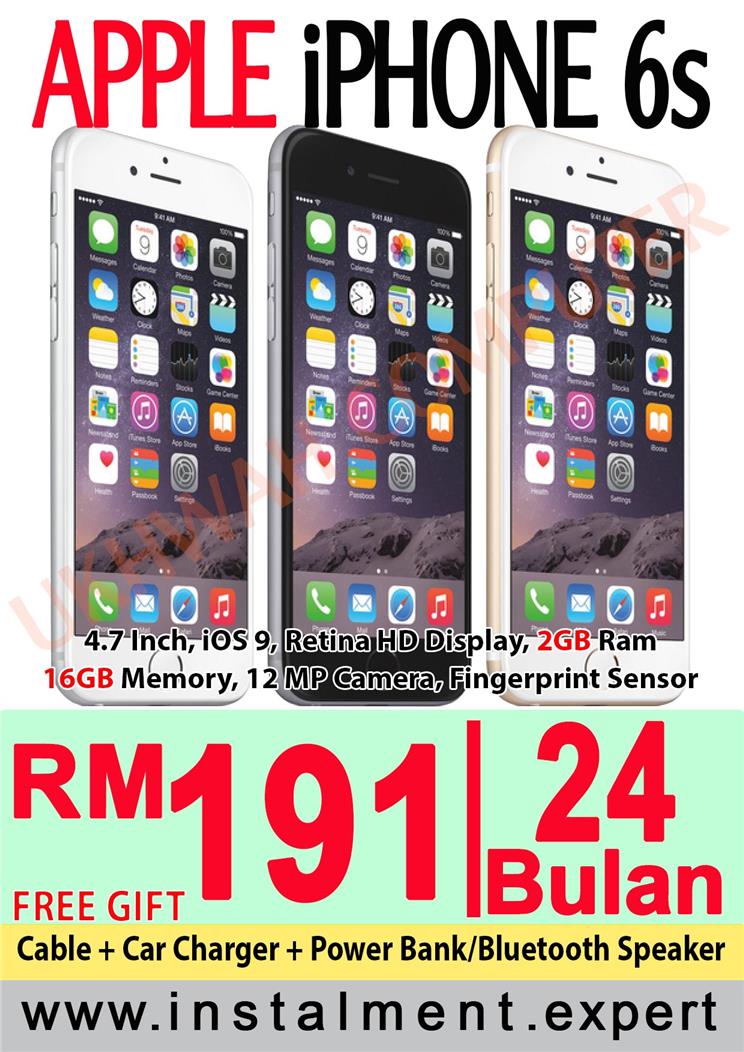 Apple iPhone 6S 16GB Harga ANSURAN A (end 2/17/2017 8:15 AM)