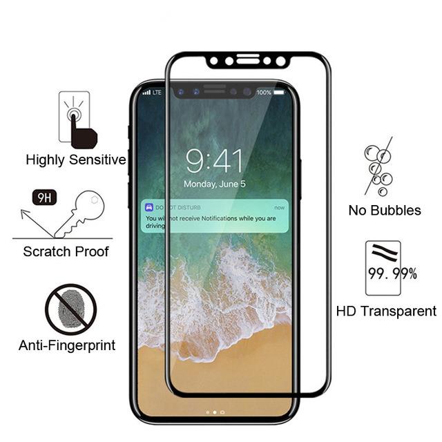 Image result for iPhone x 5D tempered glass