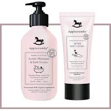 Applecrumby Gentle Shampoo  &amp; Bath Cream + Super Soft Lotion ( Twin Value 