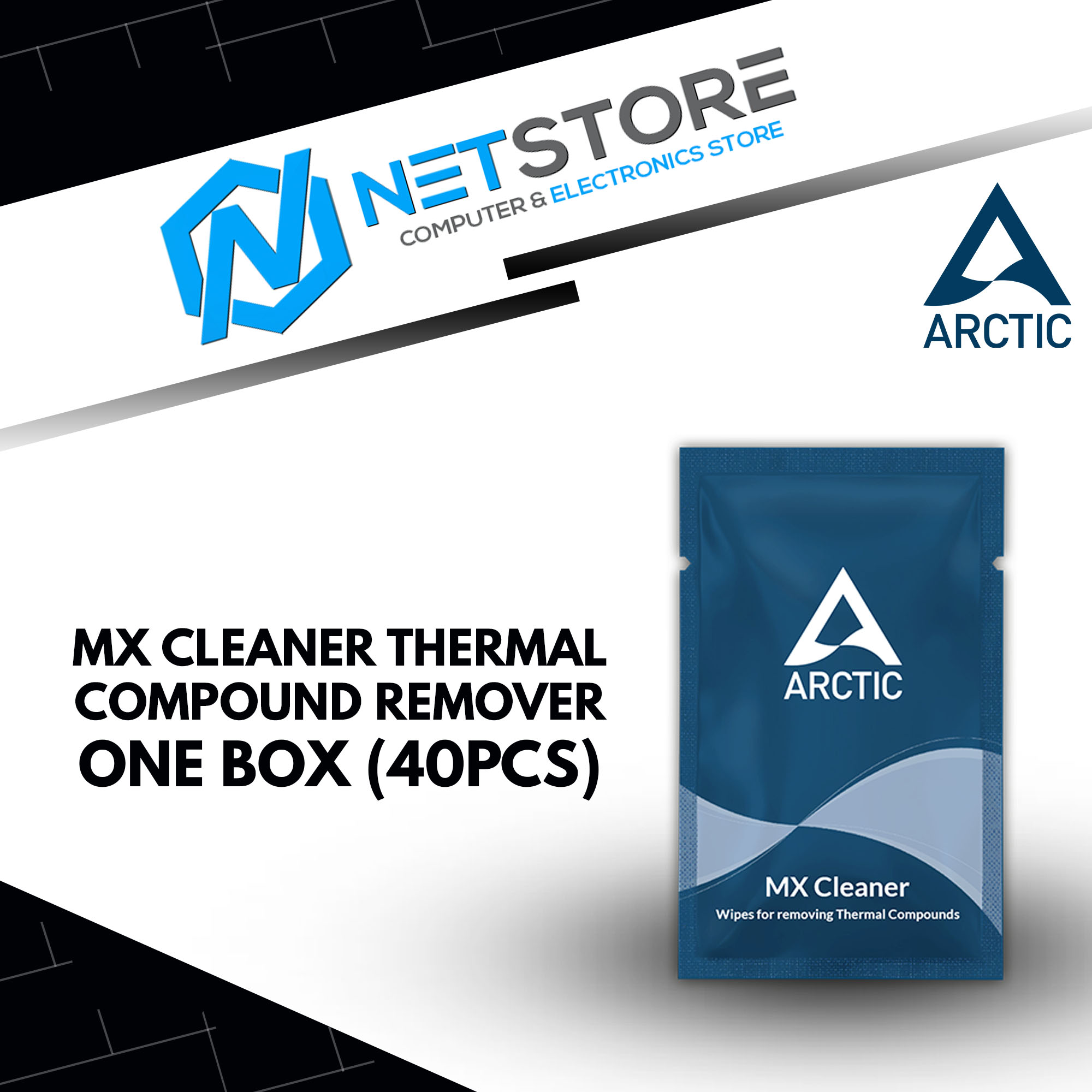 ARCTIC MX CLEANER THERMAL COMPOUND REMOVER ONE BOX (40PCS)