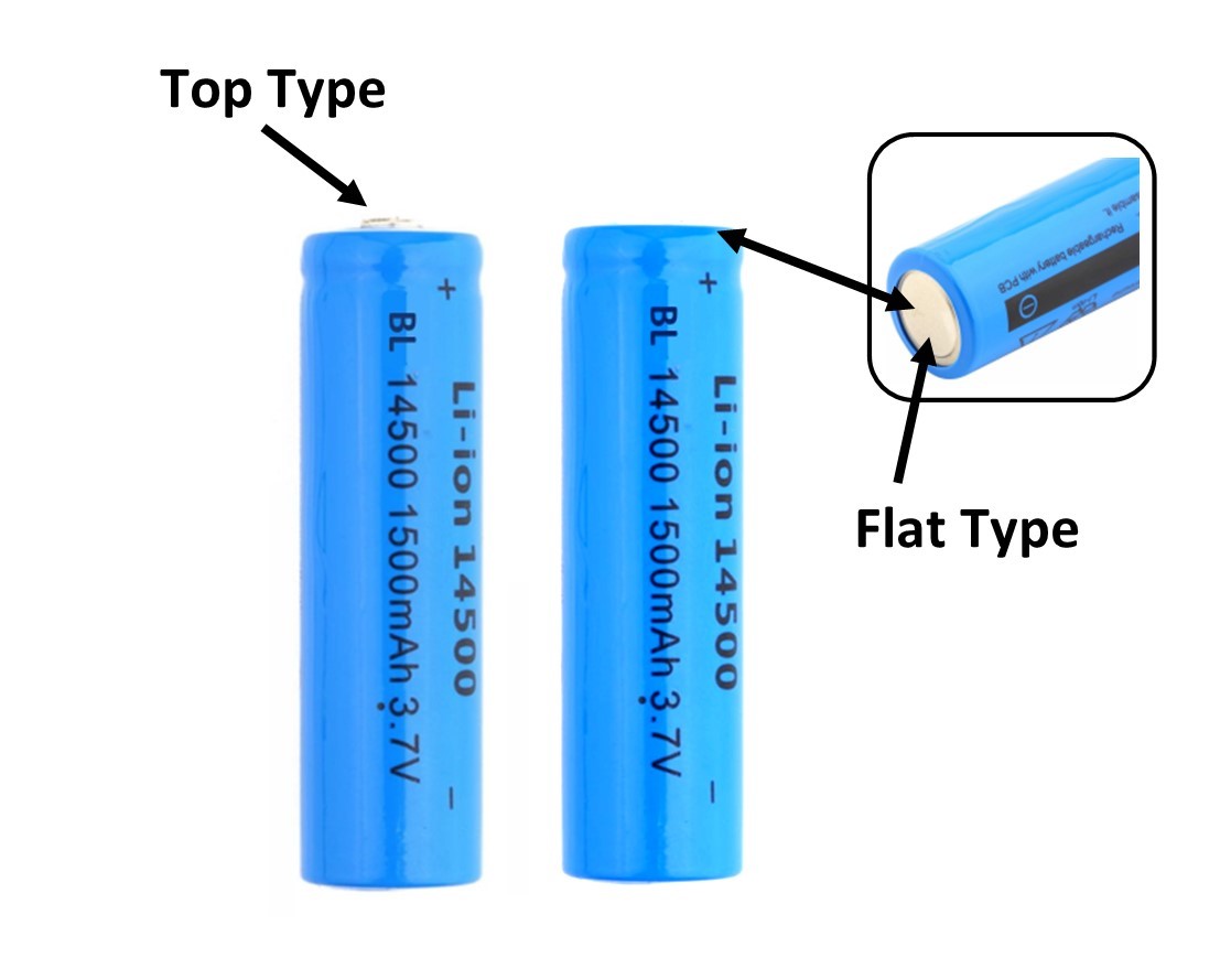 Arduino 14500 Lithium Rechargeable Li-ion Battery 3.7V 1500mAh