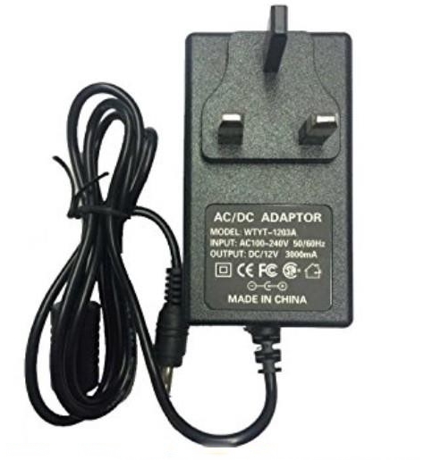 Arduino / CCTV / LED 12V 3A AC To DC Power Supply Adapter (1m)