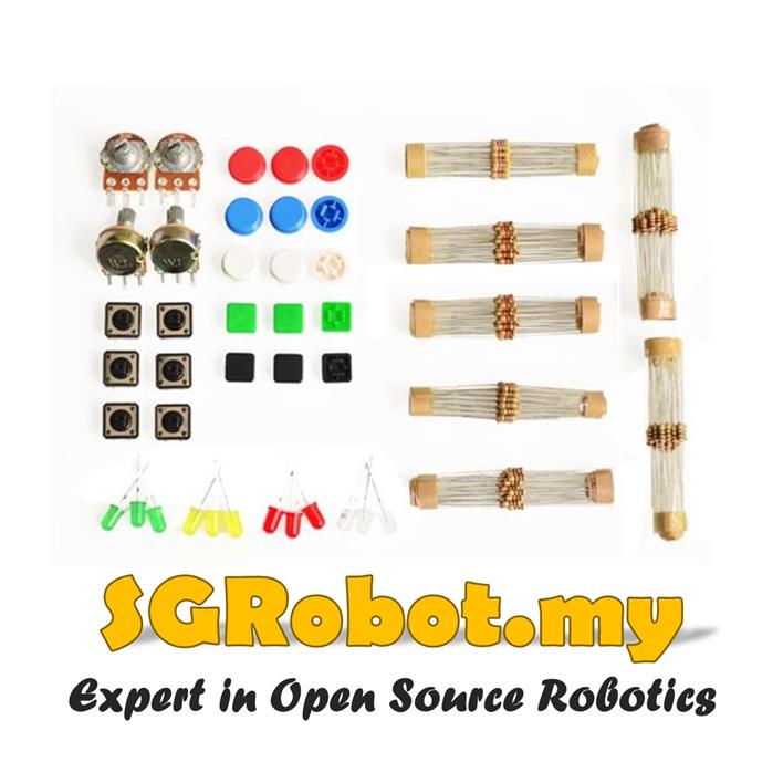 Arduino Common Parts Component Set LED Resistor Switch Potentiometer