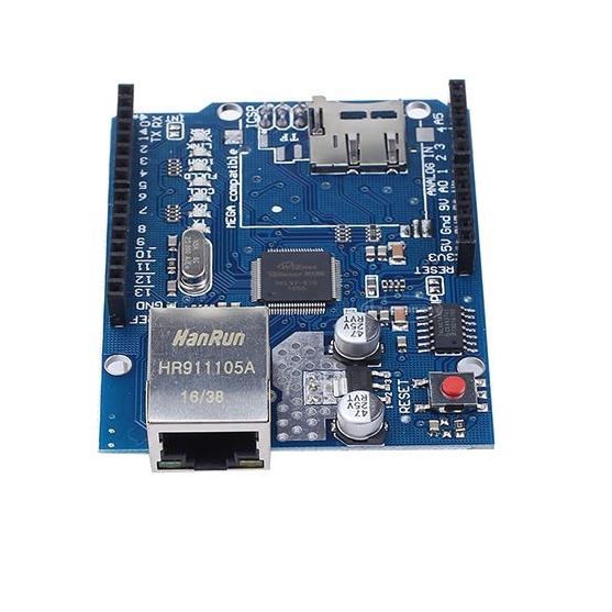 Arduino Ethernet W5100 Shield with micro SD card slot