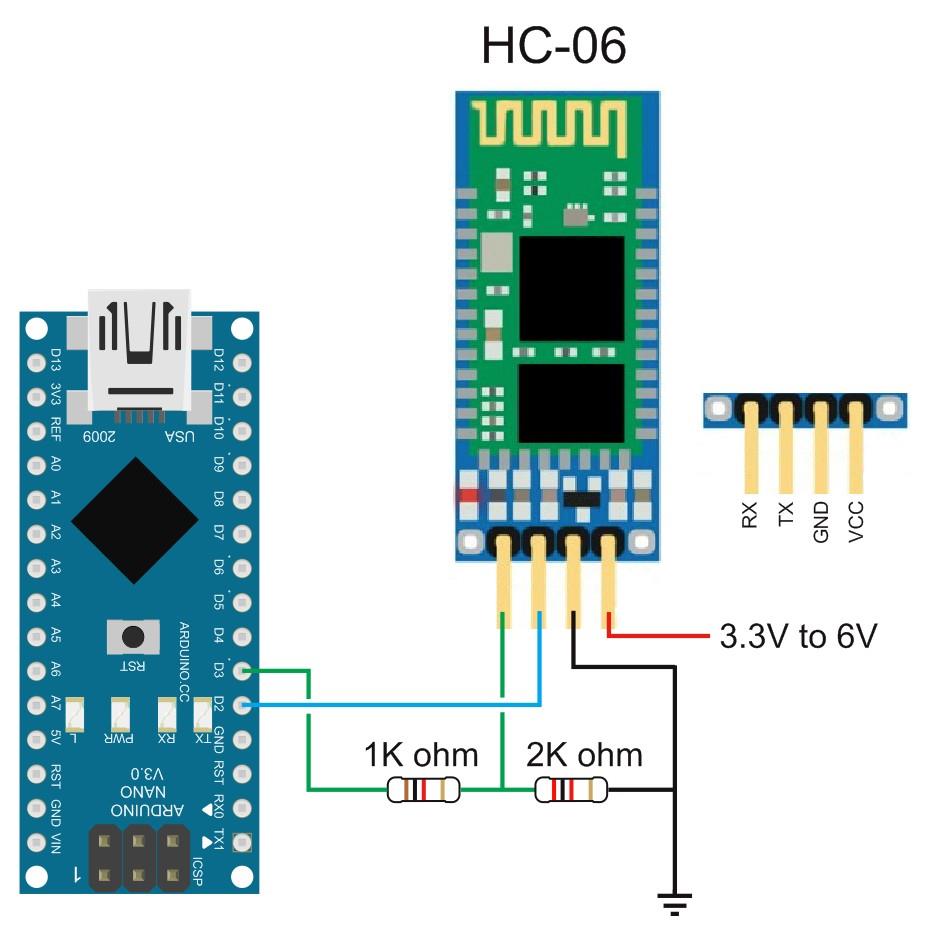Arduino HC-06 HC06 Serial Transceiver Port Bluetooth Wireless Module