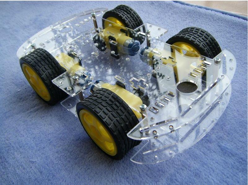 Arduino Robot Smart Car Based 4WD 4 Wheels Motors 260mmx155mm
