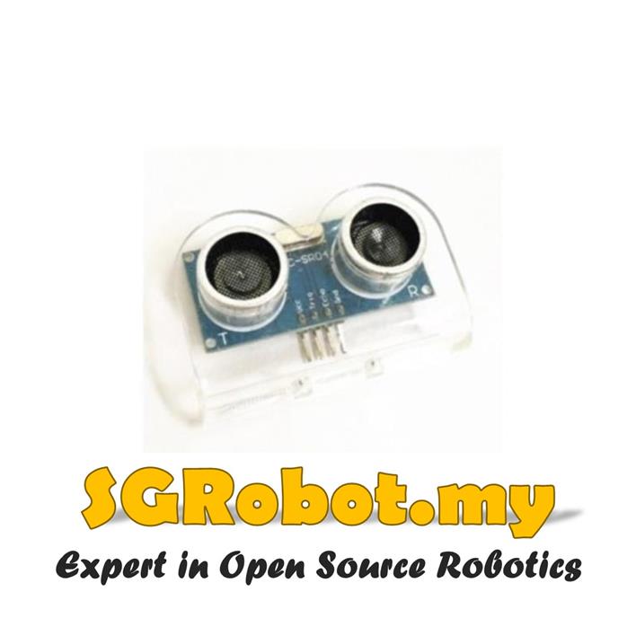 Arduino Ultrasonic Sensor HC-SR04 Bracket / Holder - Transparent