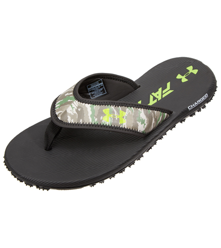 under armour camo flip flops