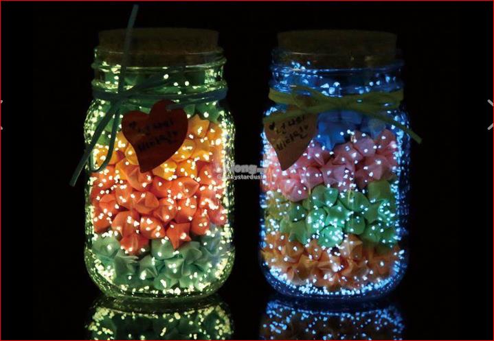Art Craft Mini Glass Bottle Jar-Cork Keepsake Souvenir-Decor Glow Sand