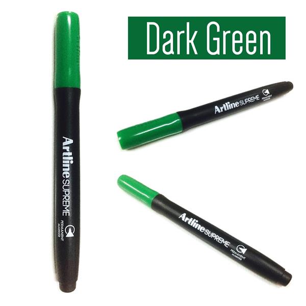 dark green permanent marker