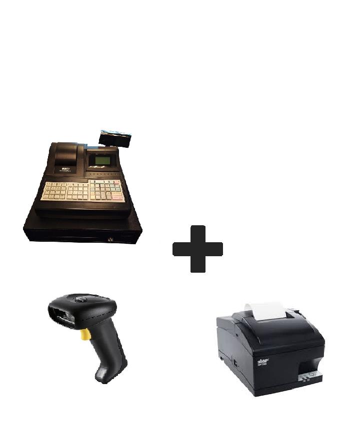 ASHICA Electronic Cash Register AC-ECR1000 (GST version)+Barcode Scann