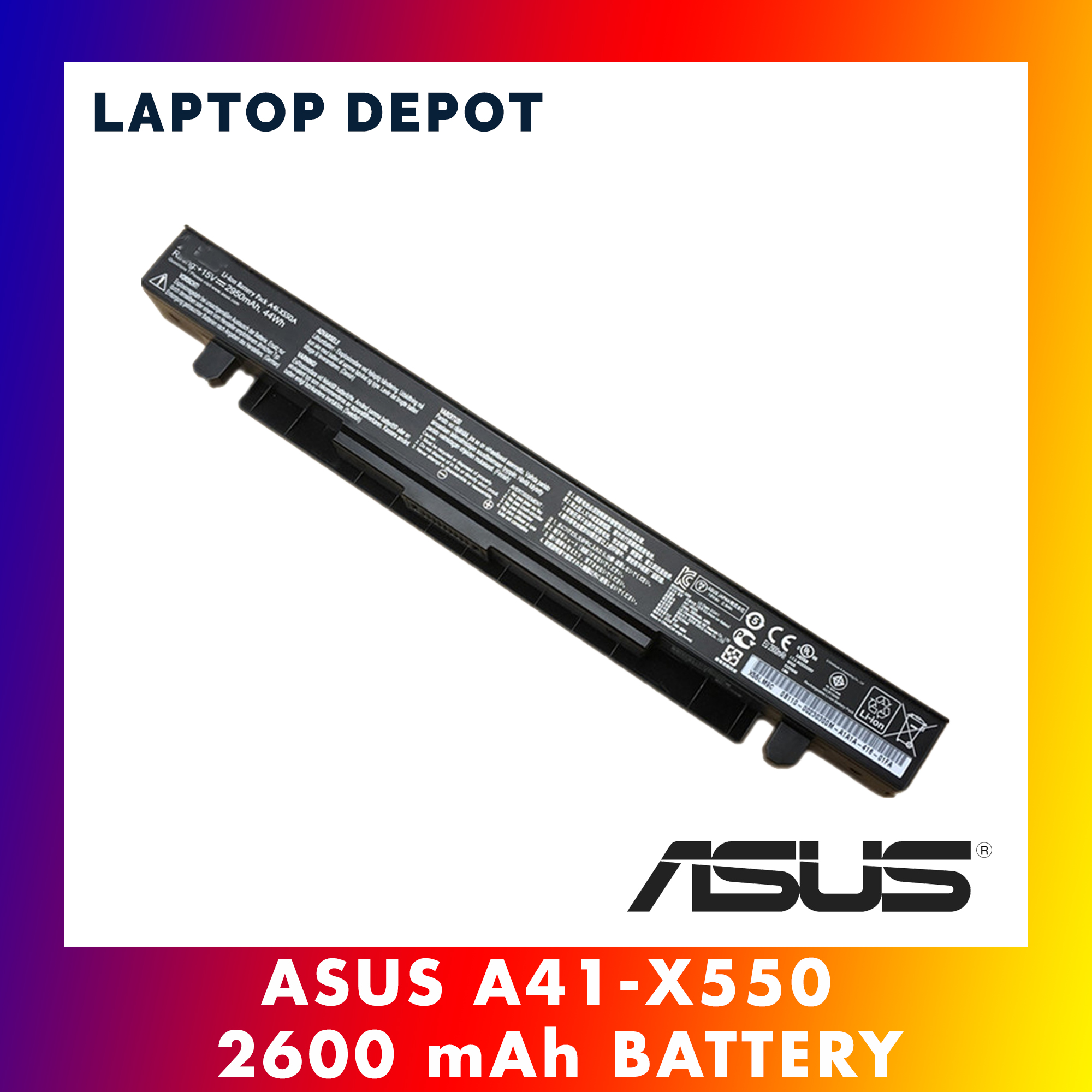 Asus Baterai Laptop A450 A550 X450 X550 A41 X550 Grade 