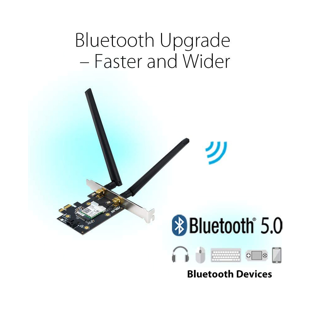 Asus PCE-AX3000 160MHz Bluetooth 5.0 Dual Band PCI-E WiFi 6