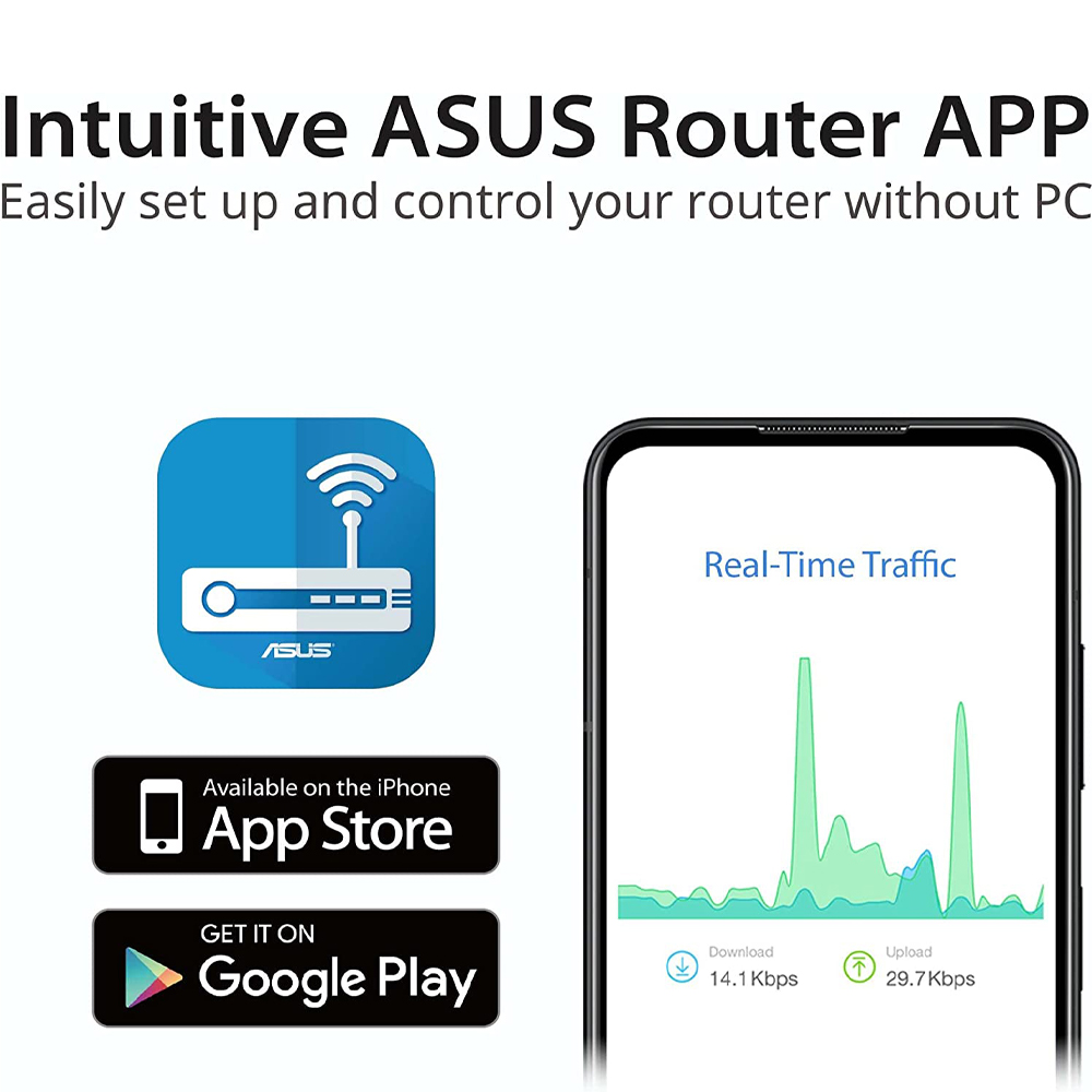 Asus RT-AX57 (AX3000) Dual Band WiFi 6 Router