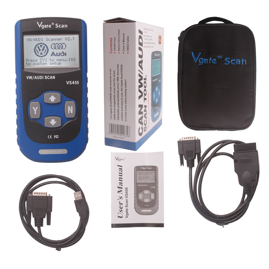 AUDI VOLKSWAGEN SCANNER OBD2 VAG Diagnotic airbag ABS reset Tools