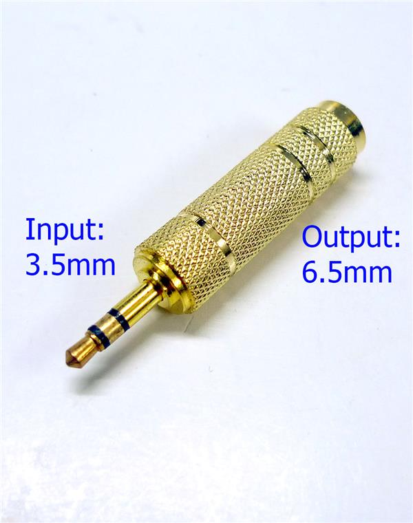 Audio 3.5mm male to 6.5mm female Adapter jack Converter microphone