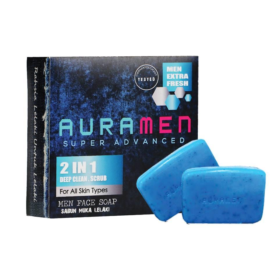 AURA MEN Super Advanced Face Soap: Sabun Muka Auramen