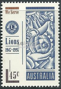 AUS-19970417 AUSTRALIA 1997 50TH ANNIV OF THE LIONS INT IN