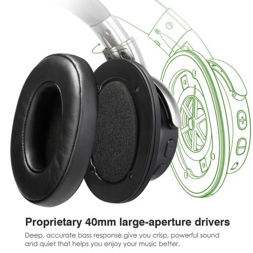 AUSDOM ANC8 Active Noise Cancelling Lightweight Bluetooth Wireless Headphone