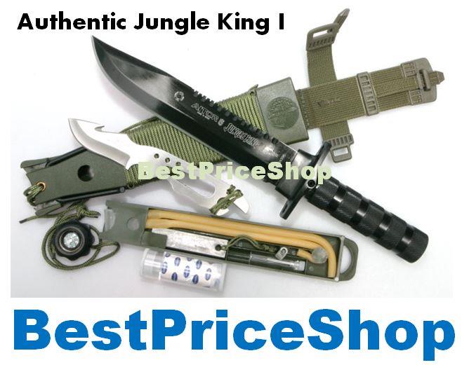 Authentic Jungle King 1 Multifunction Camping Hunting Survival Knife