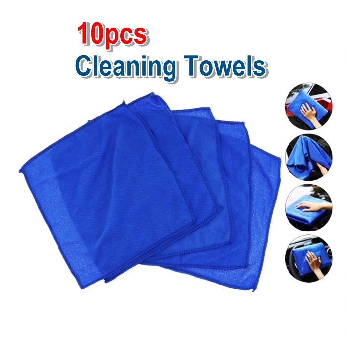 Auto Care 10PCS Ultra Soft Microfiber Towel Car Washing Cloth for Car Polish &