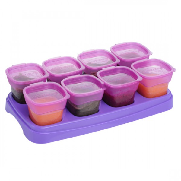 Autumnz - Easy Baby Food Storage Cups 2oz Plum