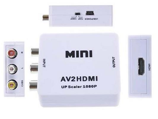 AV to HDMI Converter Adapter Mini Composite CVBS AV2HDMI RCA