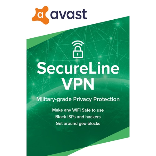 Avast Secureline VPN 2022 - 1 Year 5 PC Device  - Windows 7 8 10 Pro