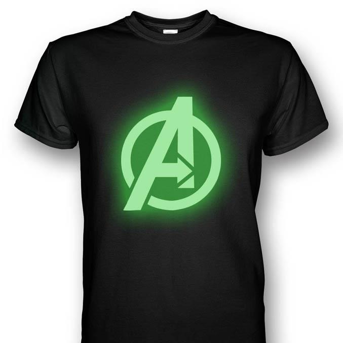 avengers glow in dark t shirt