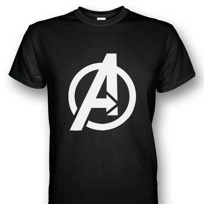 Avengers Logo White T-shirt Black P (end 10/1/2018 12:00 AM)