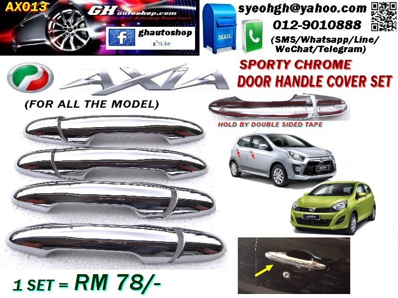 AXIA SPORTY CHROME DOOR HANDLE COVER (end 6/29/2018 4:15 PM)